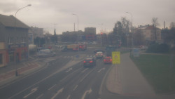 Křižovatka ulic Komenského a Velké Novosady