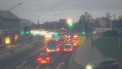 Křižovatka ulic Komenského a Velké Novosady