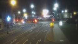 Křižovatka ulic Komenského a Velké Novosady