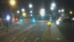 Křižovatka ulic Komenského a Velké Novosady