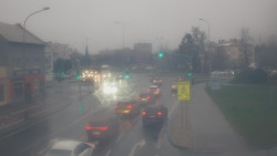 Křižovatka ulic Komenského a Velké Novosady