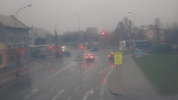 Křižovatka ulic Komenského a Velké Novosady