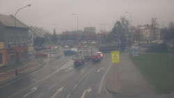 Křižovatka ulic Komenského a Velké Novosady