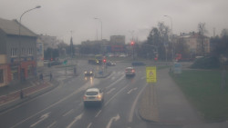 Křižovatka ulic Komenského a Velké Novosady