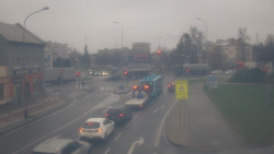 Křižovatka ulic Komenského a Velké Novosady