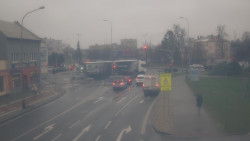 Křižovatka ulic Komenského a Velké Novosady