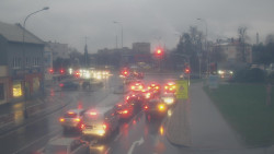 Křižovatka ulic Komenského a Velké Novosady