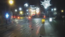 Křižovatka ulic Komenského a Velké Novosady