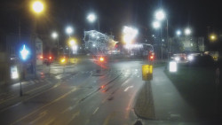 Křižovatka ulic Komenského a Velké Novosady