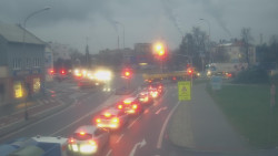 Křižovatka ulic Komenského a Velké Novosady