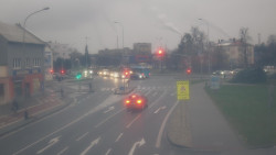 Křižovatka ulic Komenského a Velké Novosady