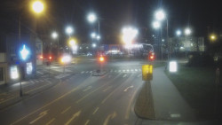 Křižovatka ulic Komenského a Velké Novosady