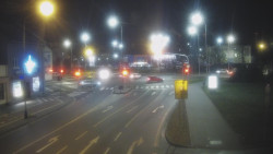 Křižovatka ulic Komenského a Velké Novosady