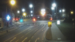 Křižovatka ulic Komenského a Velké Novosady