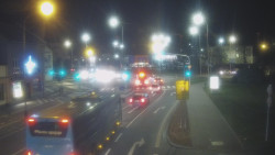 Křižovatka ulic Komenského a Velké Novosady