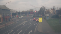 Křižovatka ulic Komenského a Velké Novosady