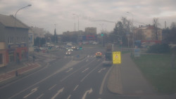 Křižovatka ulic Komenského a Velké Novosady