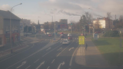 Křižovatka ulic Komenského a Velké Novosady