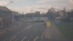 Křižovatka ulic Komenského a Velké Novosady