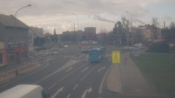 Křižovatka ulic Komenského a Velké Novosady