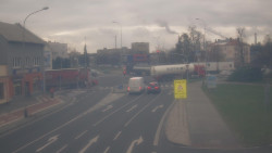 Křižovatka ulic Komenského a Velké Novosady