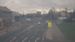 Křižovatka ulic Komenského a Velké Novosady