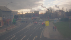 Křižovatka ulic Komenského a Velké Novosady