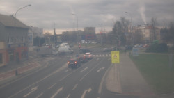 Křižovatka ulic Komenského a Velké Novosady