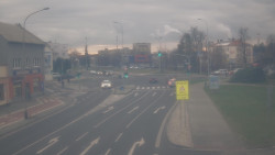 Křižovatka ulic Komenského a Velké Novosady