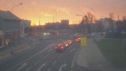 Křižovatka ulic Komenského a Velké Novosady