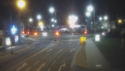 Křižovatka ulic Komenského a Velké Novosady