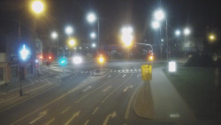 Křižovatka ulic Komenského a Velké Novosady