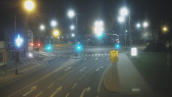 Křižovatka ulic Komenského a Velké Novosady