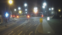 Křižovatka ulic Komenského a Velké Novosady