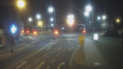 Křižovatka ulic Komenského a Velké Novosady