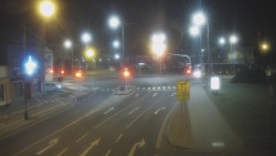 Křižovatka ulic Komenského a Velké Novosady