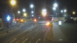 Křižovatka ulic Komenského a Velké Novosady