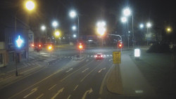 Křižovatka ulic Komenského a Velké Novosady