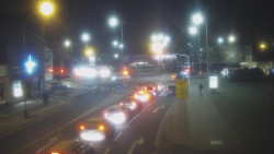 Křižovatka ulic Komenského a Velké Novosady