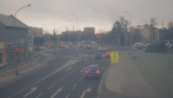 Křižovatka ulic Komenského a Velké Novosady