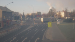 Křižovatka ulic Komenského a Velké Novosady