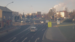 Křižovatka ulic Komenského a Velké Novosady