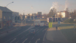 Křižovatka ulic Komenského a Velké Novosady