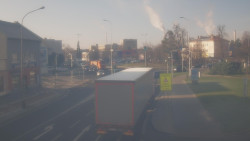 Křižovatka ulic Komenského a Velké Novosady