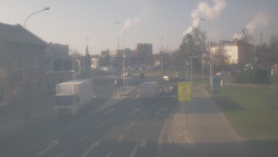 Křižovatka ulic Komenského a Velké Novosady