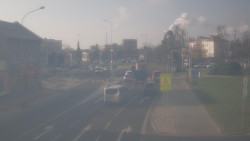 Křižovatka ulic Komenského a Velké Novosady