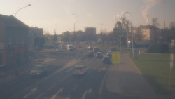 Křižovatka ulic Komenského a Velké Novosady