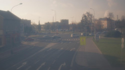 Křižovatka ulic Komenského a Velké Novosady