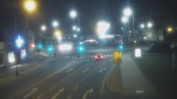 Křižovatka ulic Komenského a Velké Novosady