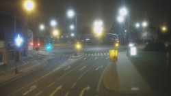 Křižovatka ulic Komenského a Velké Novosady